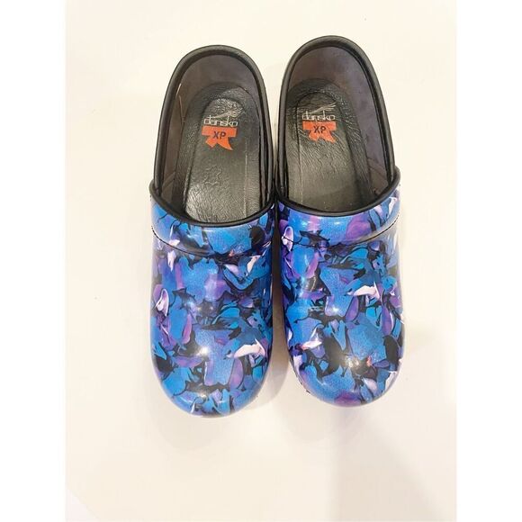 Dansko XP Peofessional Clogs Slip On Size 38 Blue Purple - Picture 5 of 8